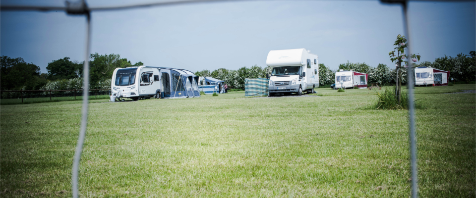 Caravans on park